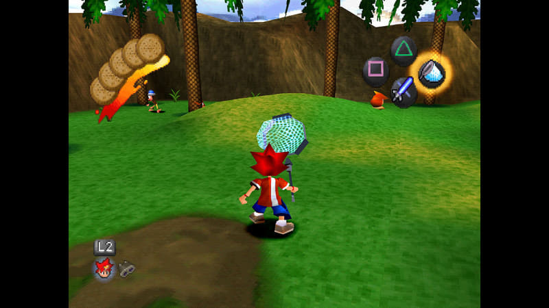 PS1向けゲームは、画質などを調節する機能も追加。下の画像では「インターレース」が再現されている