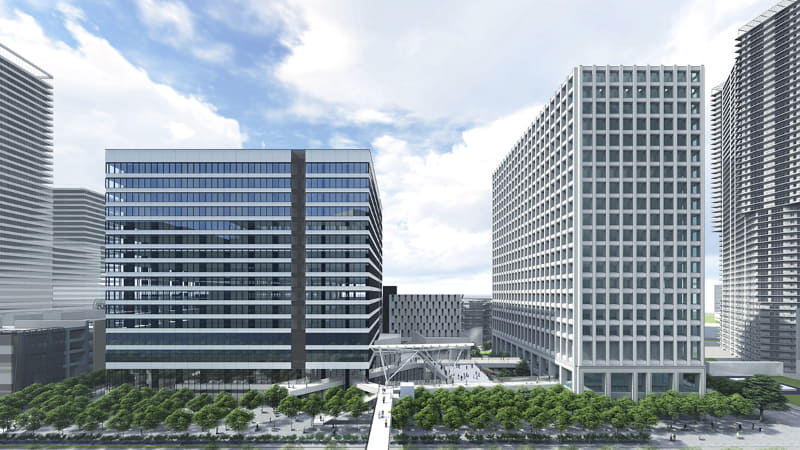 右がA棟、左がB棟