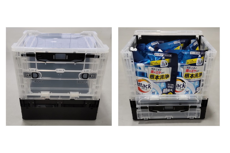 カインズ限定の大容量品をリユースコンテナで納入、販売現場ので活用も検討する