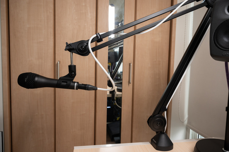 高さを変えてもマイクの向きはそのままです