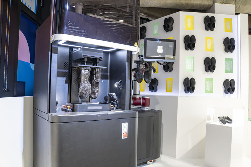 同じく展示していた3Dプリンター