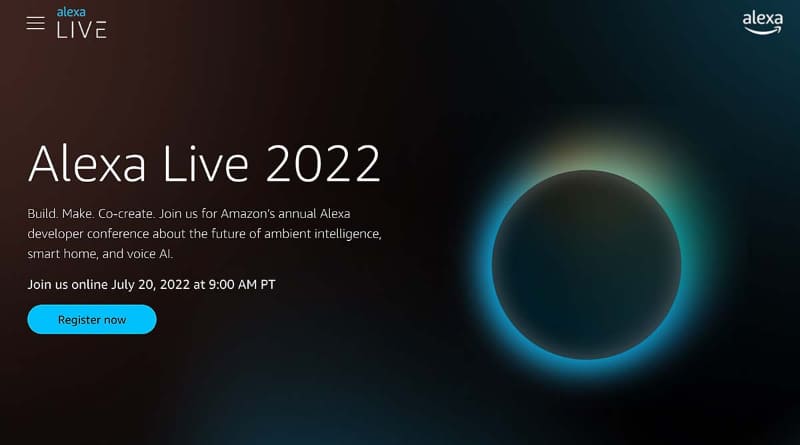 「Alexa Live 2022」。日本時間7月21日午前1時から配信