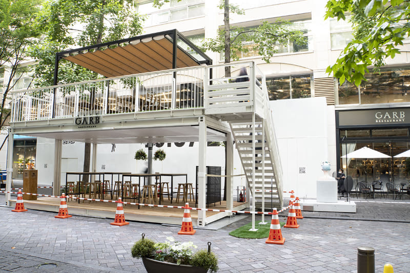 GARB Tokyo 特設屋外客席