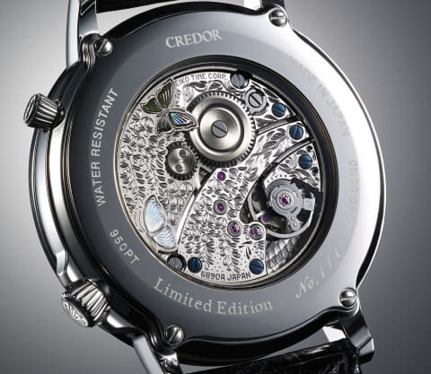 セイコークレドール、円盤の上で蝶が羽ばたく限定モデル。4950万円