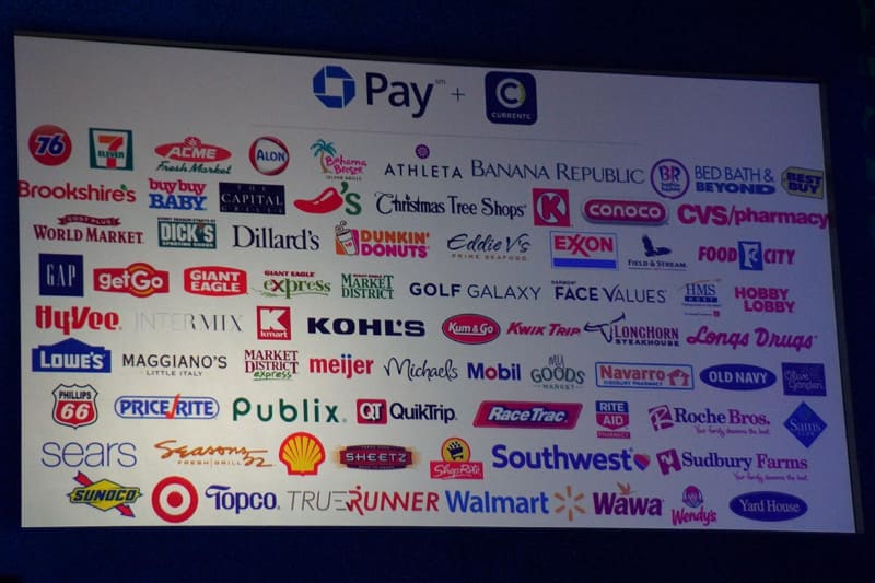 対応小売店のごく一部。レストランチェーンなど対応店舗はさらに多い