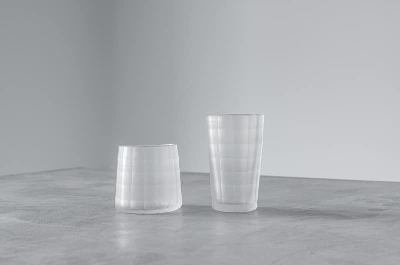 ガラス作家・貴島雄太朗さんが手掛けたグラス