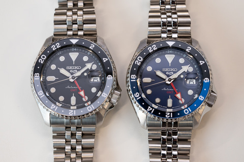 【美品】セイコー5スポーツGMT ブラック文字盤seiko