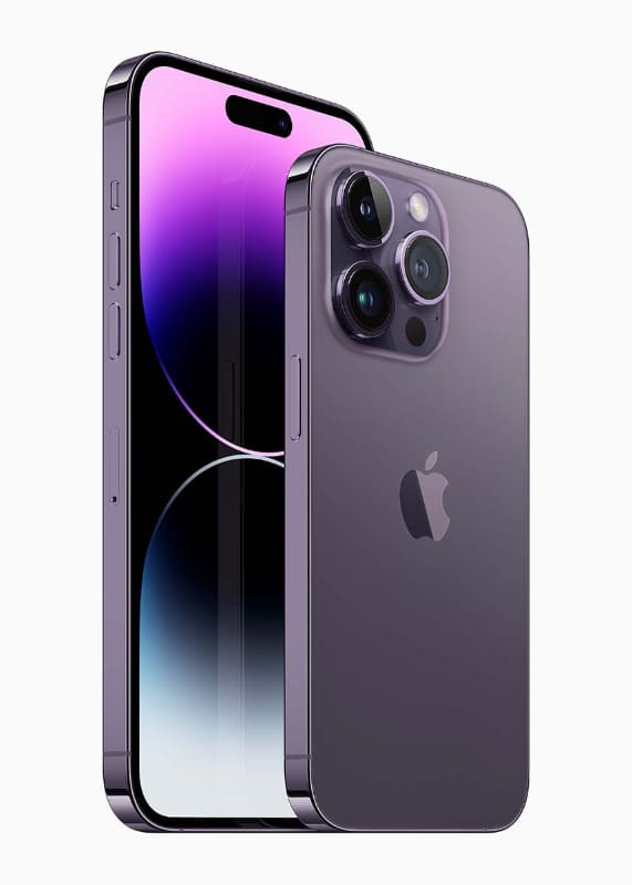 iPhone 14 Proと14 Pro Max。カラーはスペースブラック、シルバー、ゴールド、ディープパープルの4色