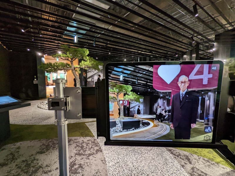 最後は松下幸之助の像が出現、お見送りしてくれる。松下幸之助推しの人にとっては感涙もの?