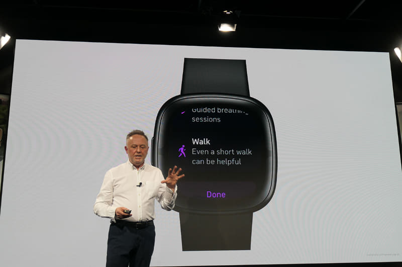 ストレス検知をもとに行動を促す
