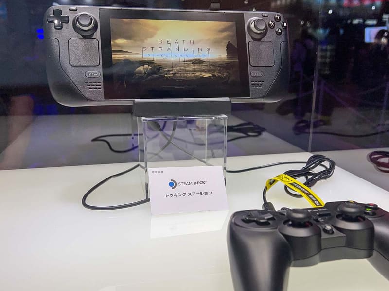 年内の日本出荷を控えた「Steam Deck」体験ブースも