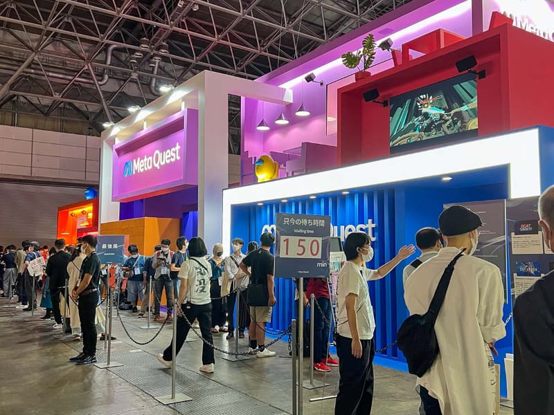 Metaは広告とブースで「Meta Quest 2」をアピール