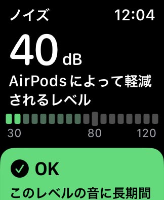 強風のエアコンを回した状態の室内。40dBが22dBまで下がった