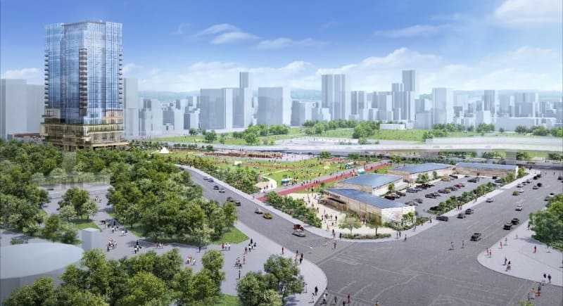 北部ブロック整備イメージ(北西より)