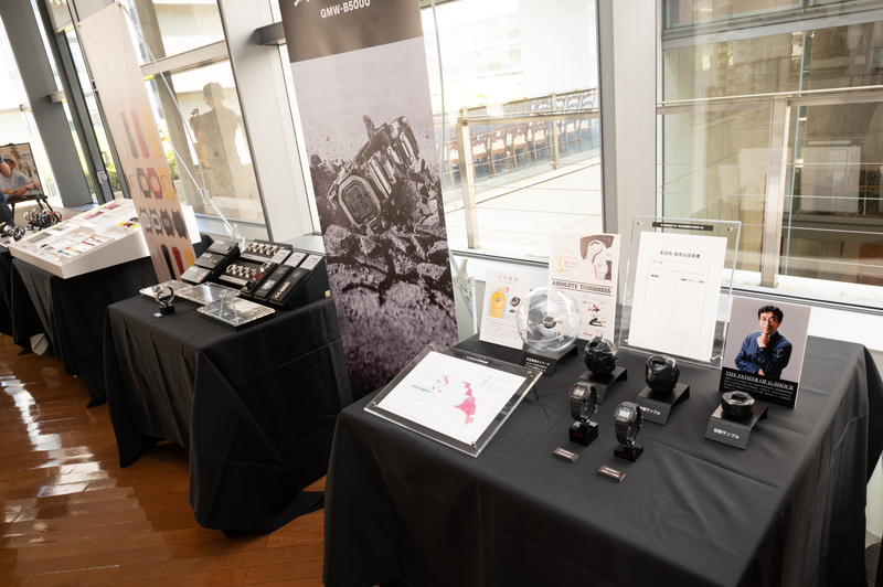 会場にはG-SHOCKの製品紹介も