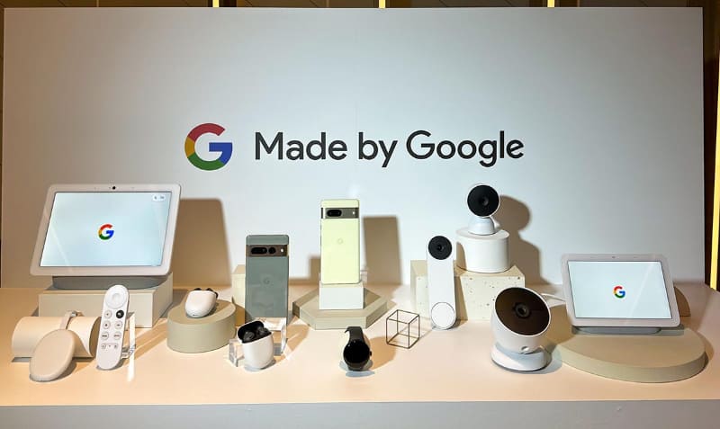 発表会上には、ルーターなどを含めた「Made by Google」も勢揃い