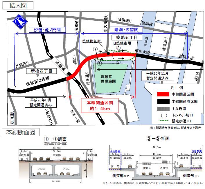 環状第2号線(築地・新橋間)