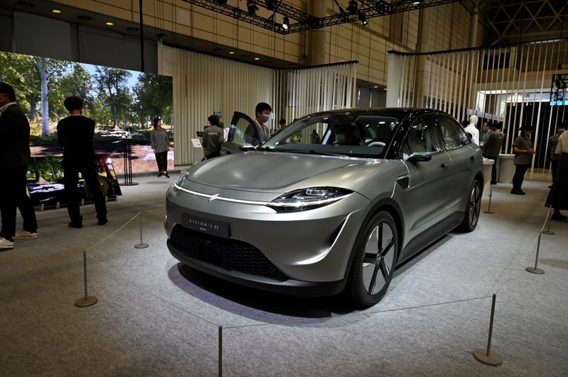 ソニーの展示ブース。既存製品よりも最新技術にフォーカスしている