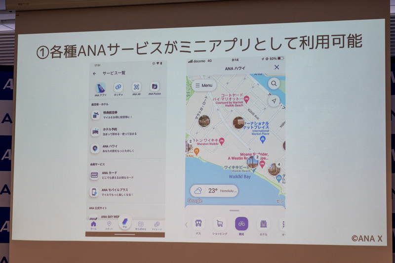 各種サービスがミニアプリとして集約される