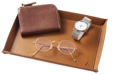 土屋鞄、上質なヌメ革のゴミ箱 49500円 - Impress Watch