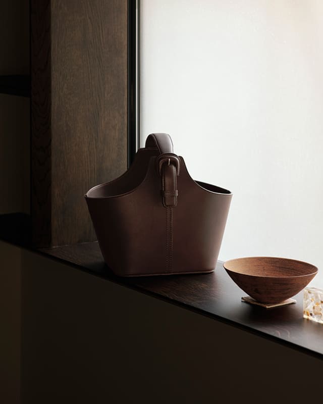 レザーバスケット Small