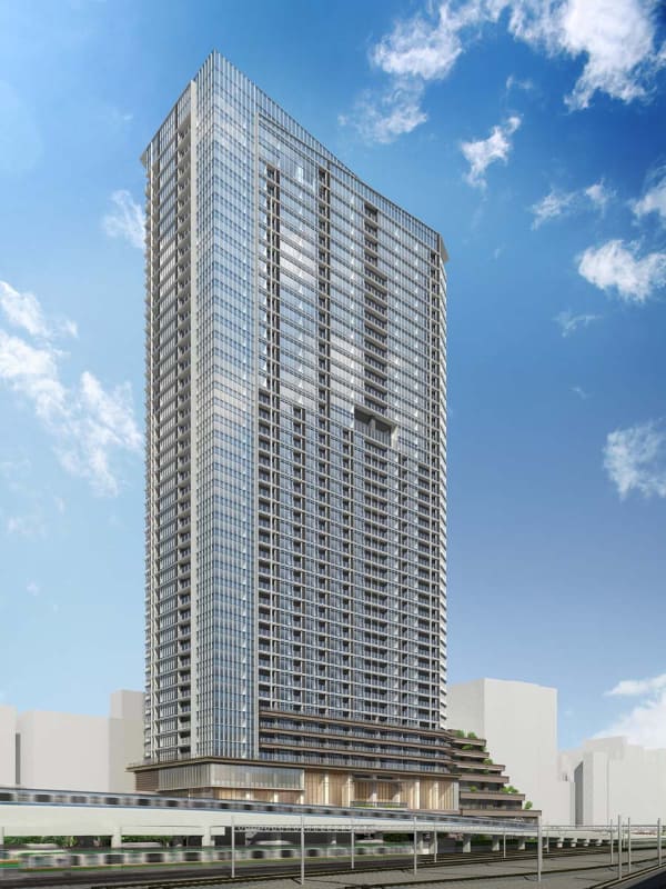 高輪ゲートウェイシティ(仮称)住宅棟 (画像提供: JR東日本)