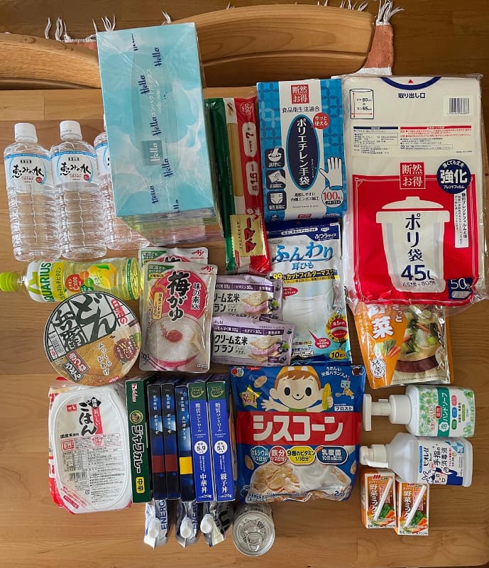 到着した支援食料