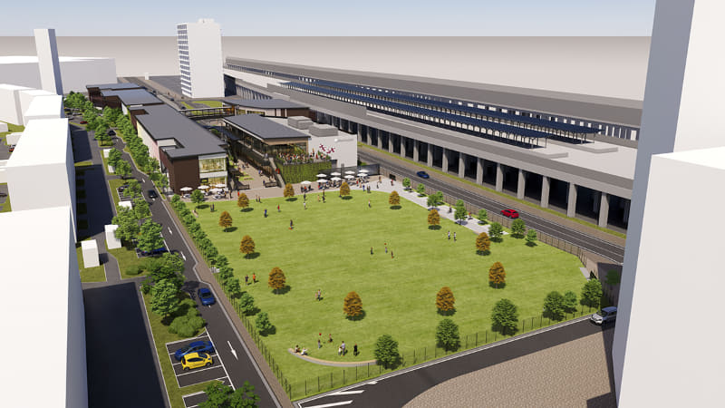 広場 鳥瞰イメージ(東側より)