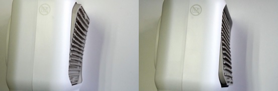 送風口(パネル)は上下に角度を調整できる