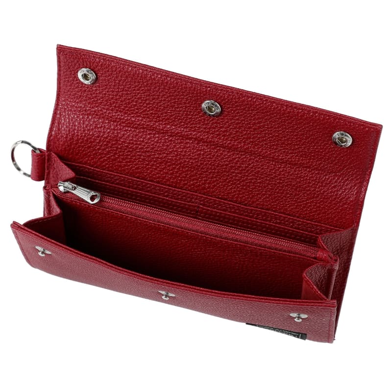 SHRINK RED LONG PURSE