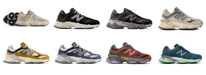 「90/60」の既存のカラーラインナップ