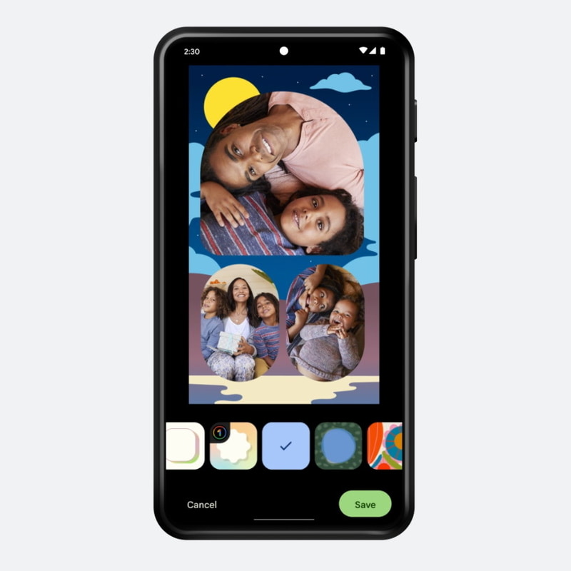 コラージュの背景にアーティストの絵柄を追加