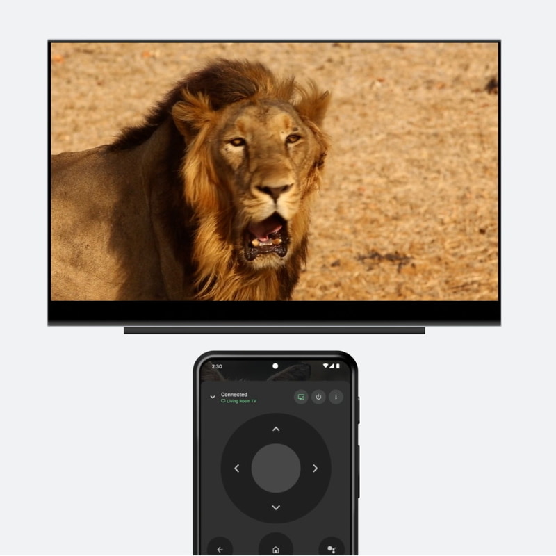 スマートフォンがリモコンに