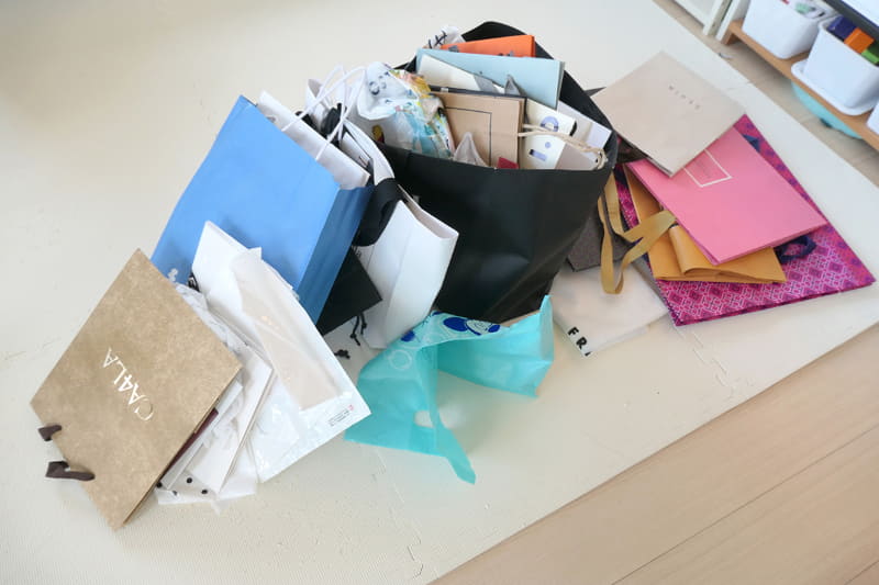 時間が余ったので紙袋も整理