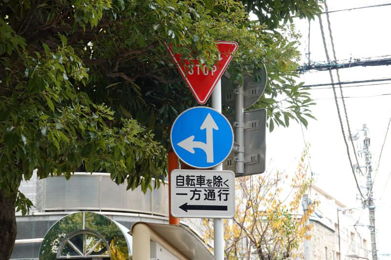 自転車モードなら通行可能な一方通行は多いです