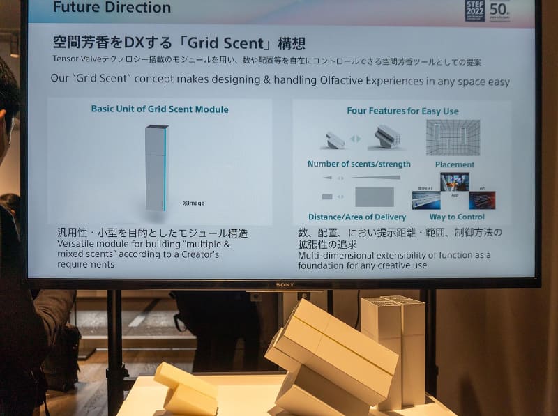匂いの広がる範囲を制御し、「特定のシーンでだけ匂いを感じさせる」体験を生み出す「Grid Scent」技術