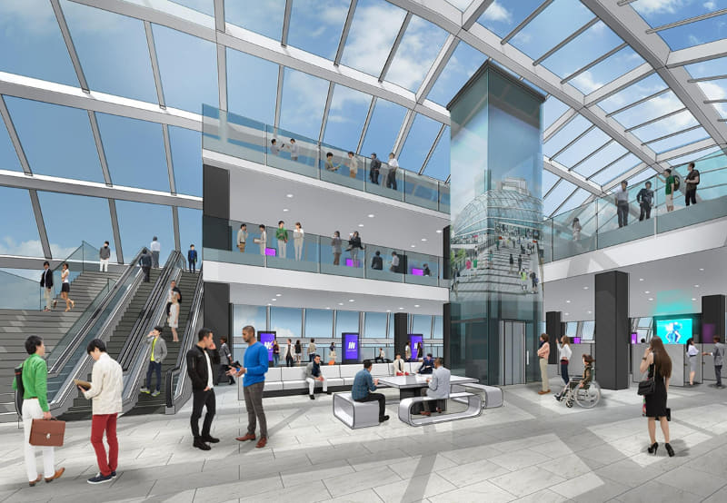 新駅のデザインパース