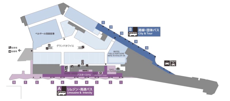 バスターミナル配置図