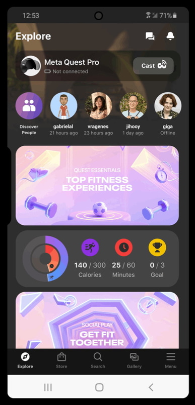 Meta Quest モバイルアプリ