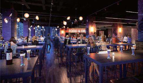 約400席のラウンジ