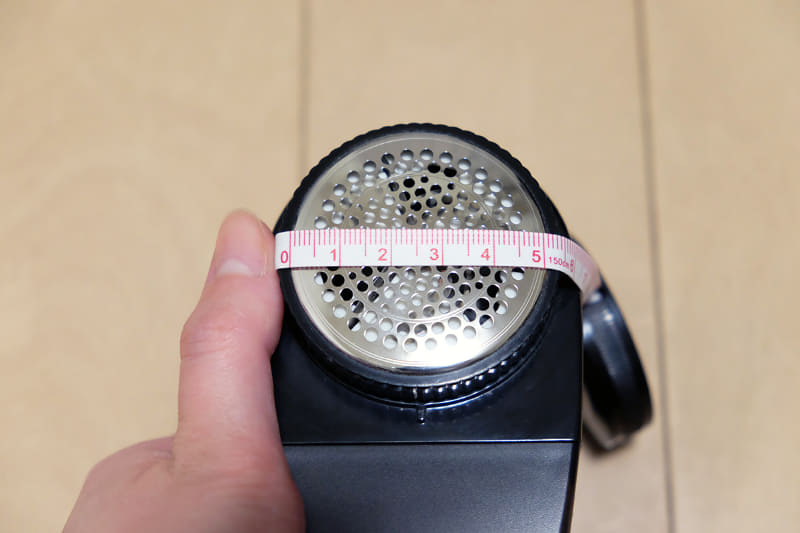 ステンレスメッシュ部分の直径