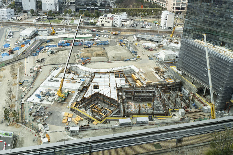 同施設周辺の工事状況