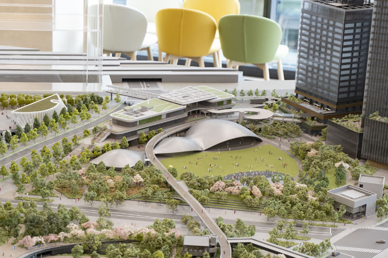 模型で見る大屋根施設周辺