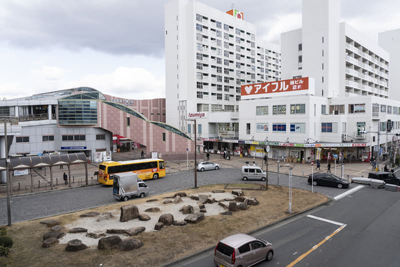 門真市駅 同施設側の駅前の様子
