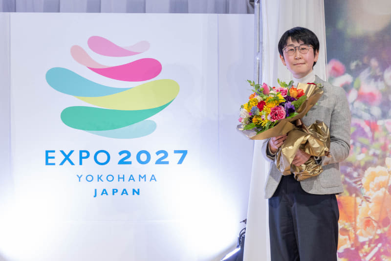 ロゴマーク最優秀賞は喜多祐子氏。日本の美的感覚である「見立ての美学」を意識したという