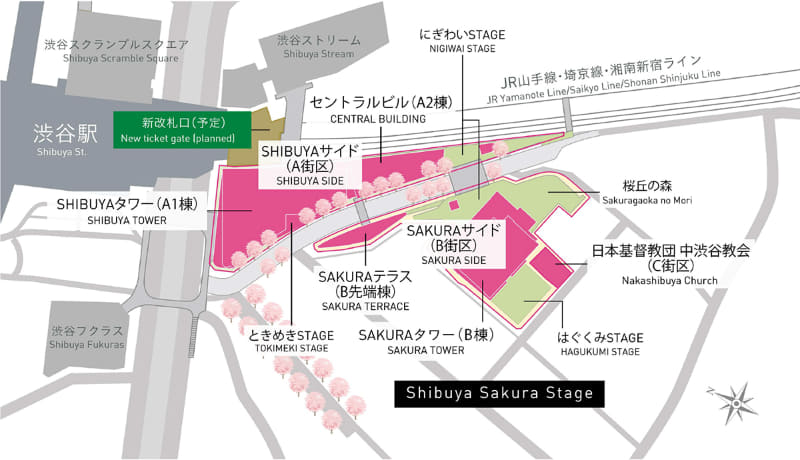 プロジェクト地区平面図
