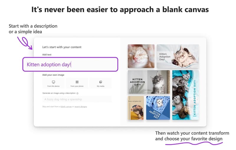 プロンプトでイラストなどを作る「Microsoft Designer」