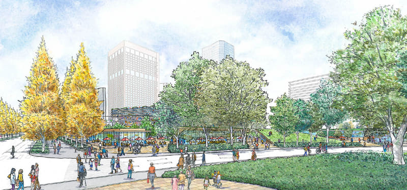 中央広場整備イメージパース