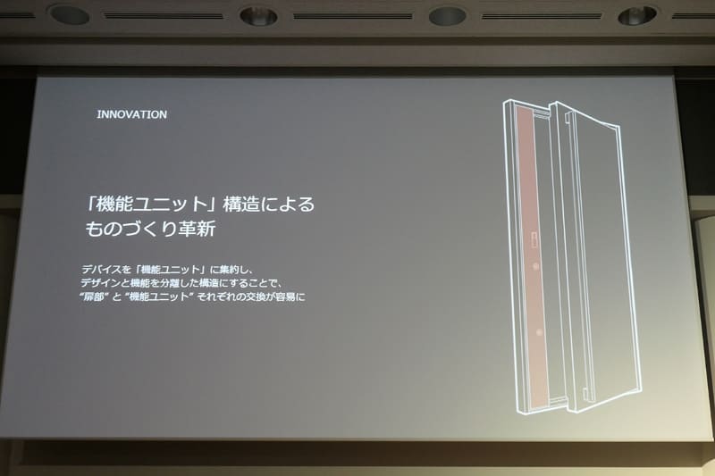 玄関ドアをアップグレードしたいときも、扉部または機能ユニットのみの交換で対応可能