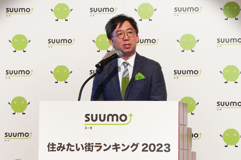 住みたい街ランキングについて説明するSUUMO編集長 池本洋一氏